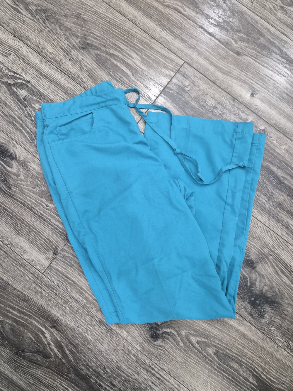 Greys Anatomy Womens's Teal Drawstring Scrub Pants